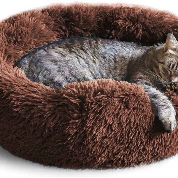 Cat Bed, Cat Beds for Indoor Cats Washable, Small Dog Bed Calming Pet Bed, Cat Beds & Furniture, Large Cat Bed, Kitty Kitten Bed