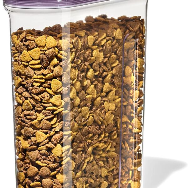 Pet Food Dispenser - 4.5 Qt/4.25 L |Ideal for up to 4lbs of Dog Food or 3.5lbs of Cat Food | Airtight Dog and Cat Food Storage Container | BPA Free