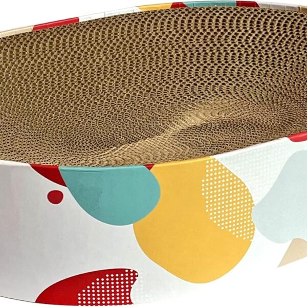 Cat Scratcher Lounge Bed - Oval Shape for Big Cat