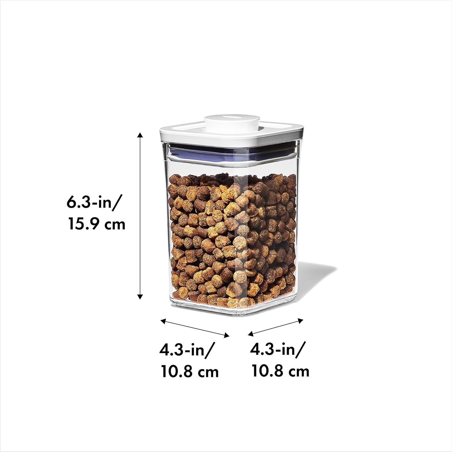 Pet – 1.1 Qt/1 L | Ideal for up to 1lb of treats | Airtight Dog and Cat Food Storage Container | BPA Free - Image 2
